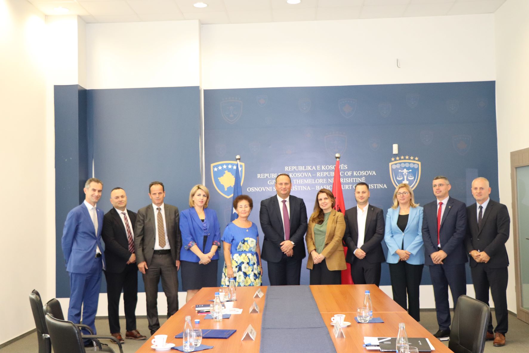 Krerët e sistemit gjyqësor të Kosovës presin në takim delegacionin nga Këshilli i Lartë Gjyqësor i Shqipërisë